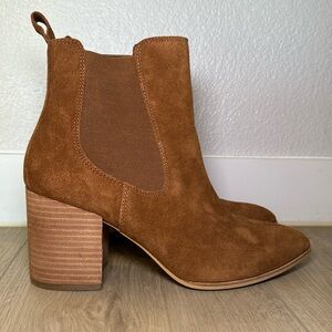 Steve Madden women’s brown suede pointed ankle boots size 9.5